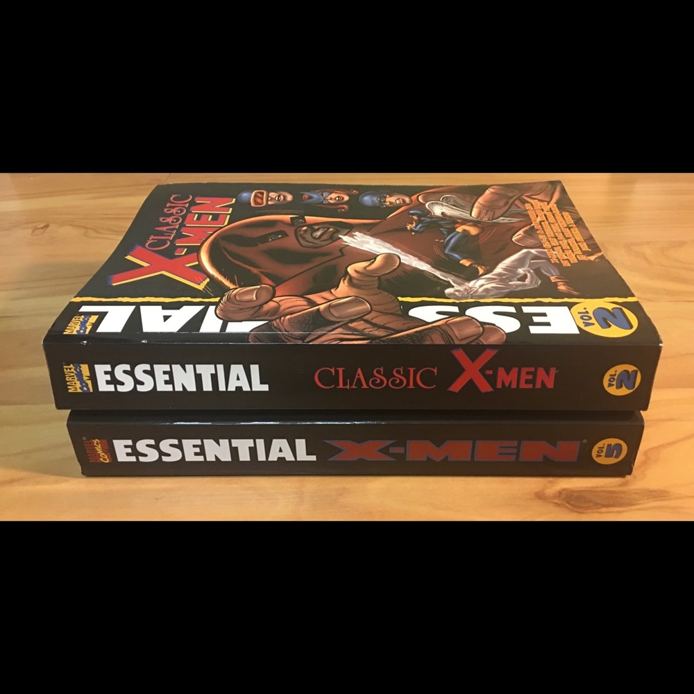 Lot of Essential X-Men Vol 2 & 5 Paperback Books